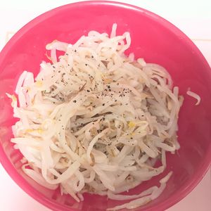 milkの作ってみた!投稿(レンジで5分！【もやしの塩レモンナムル】さっぱりおいしい♩)