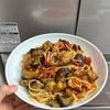 ケの作ってみた!投稿(【なすとベーコンのピリ辛トマトパスタ】カフェ風簡単ごはん♪)