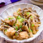 【鶏肉と舞茸の柚子みぞれ煮】しっとりさっぱり美味しい♡