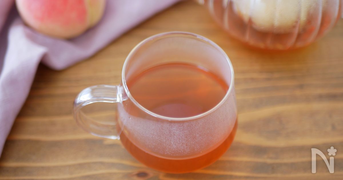 やさしい甘さでご自愛。ももの皮の紅茶