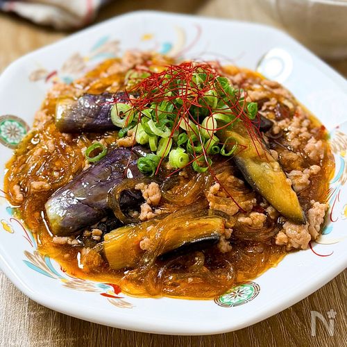 ワンパン15分♩【とろじゅわナスの麻婆春雨】