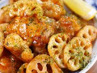 私の得意料理になる🥰鶏とれんこんのオイスターバターレモン