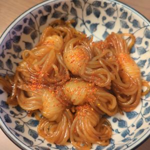 たりおの作ってみた!投稿(病みつき間違いなし♡隠し味必見♡結びこんにゃくの甘辛煮♡)