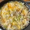 【余りがちなアレを使って♪白菜とひき肉のとろたまスープ】の工程2