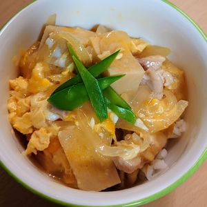 まゆのの作ってみた!投稿([ふわとろ親子丼]高野豆腐入りで栄養満点！)