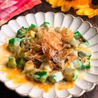 秒で消える！オクラチーズのおかか醤油