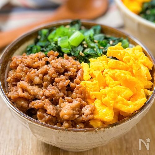 また作って！が聞ける♡【我が家の３色そぼろ丼】