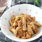 レンジで簡単♡叩きゴボウの胡麻味噌和え