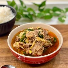 ご飯が止まらない！【絶品！豚肉のユッケジャン風スープ】