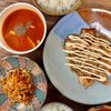 ぴいすけの作ってみた!投稿(ワンパン10分!【鶏むね肉とキャベツの照りマヨ炒め】)
