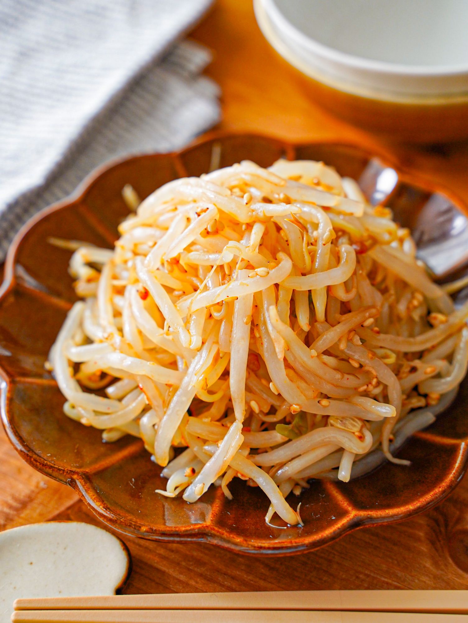 ピリ辛もやしナムル【材料1つ！ささっと副菜♪】 | レシピサイトNadia