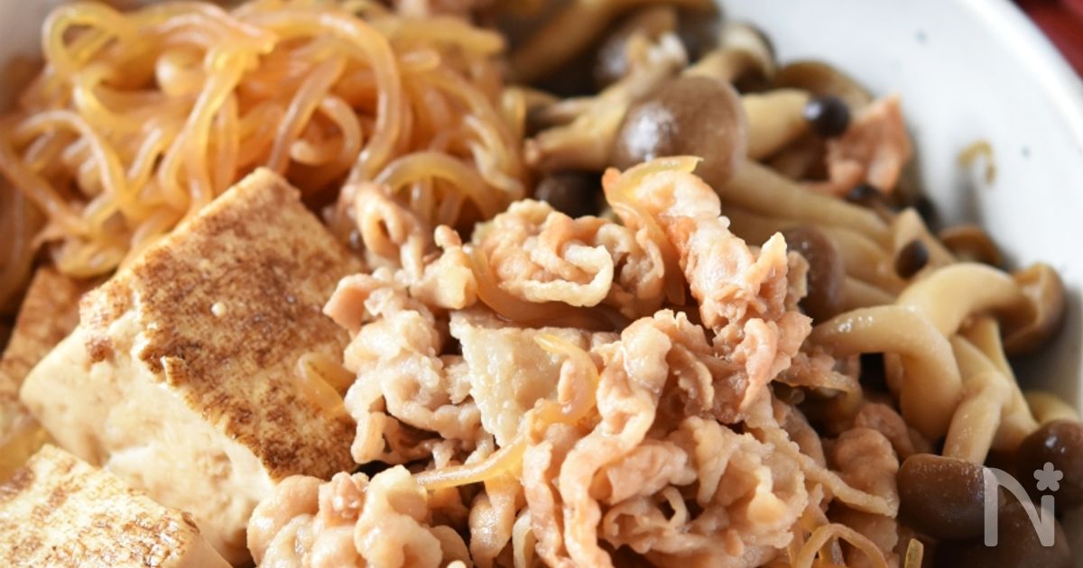 家庭料理の定番！豚バラ肉豆腐【作り置き】