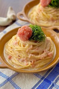 まろやかなおいしさ♩たらこクリームパスタ