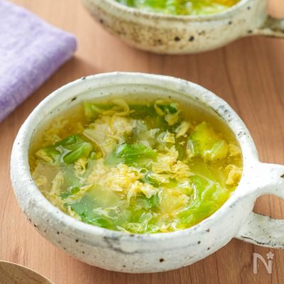 【キャベツの卵スープ】5分 究極のふわとろ
