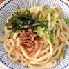 【レンジで簡単】いかの塩辛の混ぜうどん