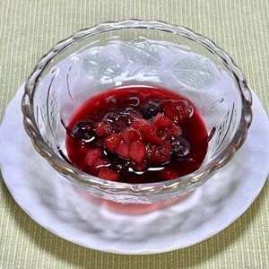 キャピタンの作ってみた!投稿(レンジで1分30秒！簡単♪ブルーベリージャム)