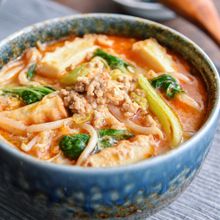 『食べる豆乳担々スープ』寒い日に！ご飯がすすむ具沢山スープ