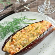 【まるごとナスのミートグラタン】見た目◎夏バテにもおすすめ
