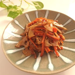 とのちゃまの作ってみた!投稿(ご飯のお供に♡『きんぴら蓮根』)