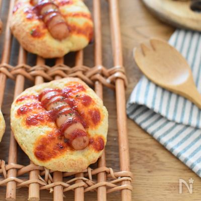 ［焼くまで5分］ホケミで簡単♪ウインナーパン