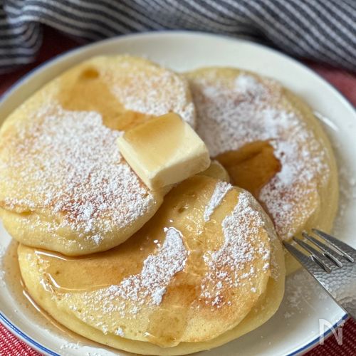 【罪悪感ゼロ】豆腐のもっちり米粉パンケーキ
