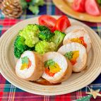 カラフル野菜のロールチキン