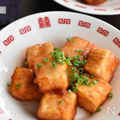 【豆腐のチリソース炒め】豆腐だけなのに大満足！