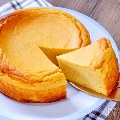 簡単ヘルシー絶品【かぼちゃのお豆腐チーズケーキ】生クリなし