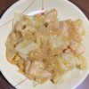 1465412料理経験3年生の作ってみた!投稿(【鶏むね肉とキャベツの味噌炒め】食材2つ！10分で完成♡)