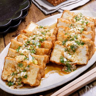 【厚揚げの油淋鶏風】パクパク食べちゃう♡おつまみにも♬