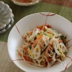 切干大根で作るカラフルなます