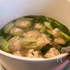 子どもウケ抜群!【鶏団子と小松菜の春雨スープ】の工程3