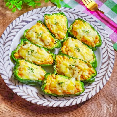 ☆ピーマンとツナ豆腐のチーズ焼き☆