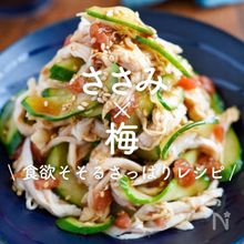 「ささみ×梅」30選｜食欲そそるさっぱりレシピ