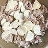 これはやみつき「豚こまののり塩炒め」の工程1