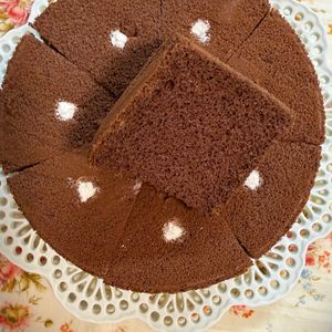 ももママの作ってみた!投稿(ノンオイルでも米粉でフワフワ♪ココアのシフォンケーキ)