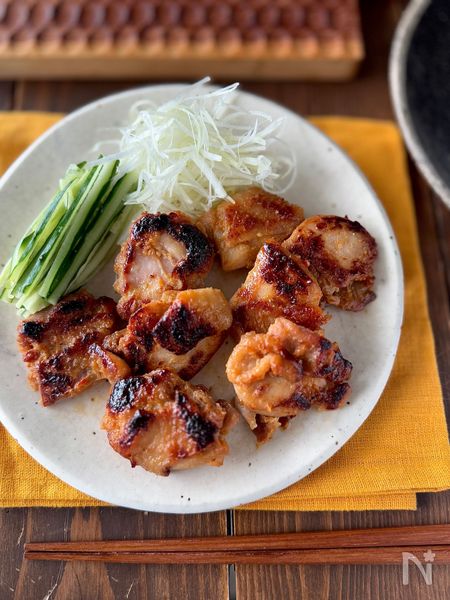 鶏肉の味噌漬け焼き