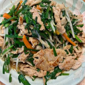 くだもの大好き🧡の作ってみた!投稿(豚こま肉で♩レバニラ風炒め)
