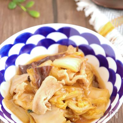 さっとできる♪とろとろ白菜の中華炒め