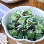 オクラとしらすの和風ナムル