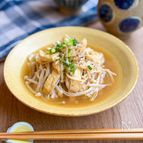 レンジで5分♪えのきと油揚げのじゅわっと煮浸し