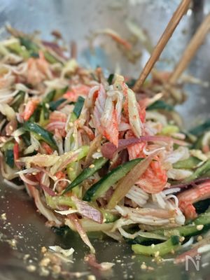 さっぱり みょうがとカニカマときゅうりの中華風サラダ By 大木みどり レシピサイト Nadia ナディア プロの料理家のおいしいレシピ