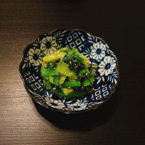 りんの作ってみた!投稿(焼き鳥屋さんの小松菜うま塩ナムル『お通しでNo.1』)