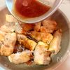 甘酢あんで照りっと♪豚肉のたけのこ巻きの工程5