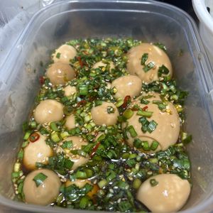 282432の作ってみた!投稿(悪魔級やみつきおつまみ【うずらたまごのにらダレ漬け】)