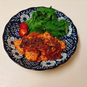 りんの作ってみた!投稿(ご飯が進む！コスパ◎【鶏むねのバーベキューチキン】お弁当にも)