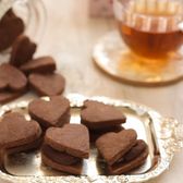 乳製品なしでお手軽に♪チョコガナッシュクッキー