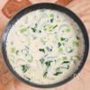 レンジ加熱だけで完成!明太豆乳スープ