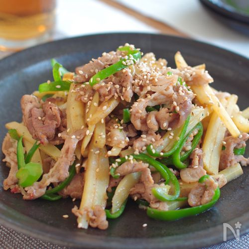 コクうま!新じゃがと豚こまのオイスター炒め