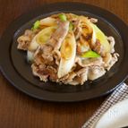 豚肉と長ねぎの味噌炒め＊長ネギがとろりと甘い!